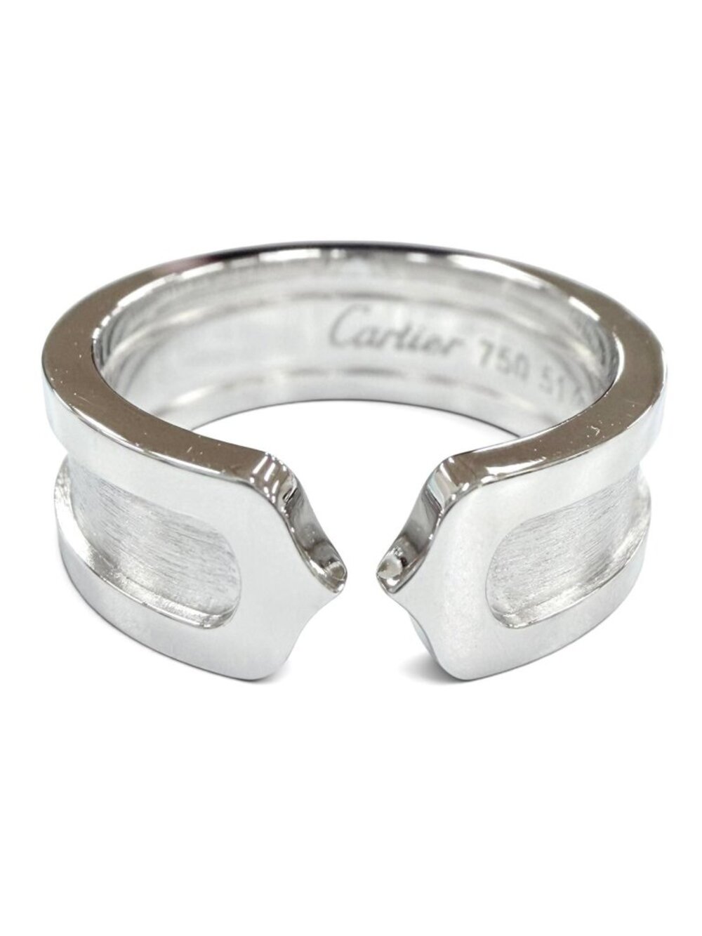 Cartier C2 Ring 750 White Gold